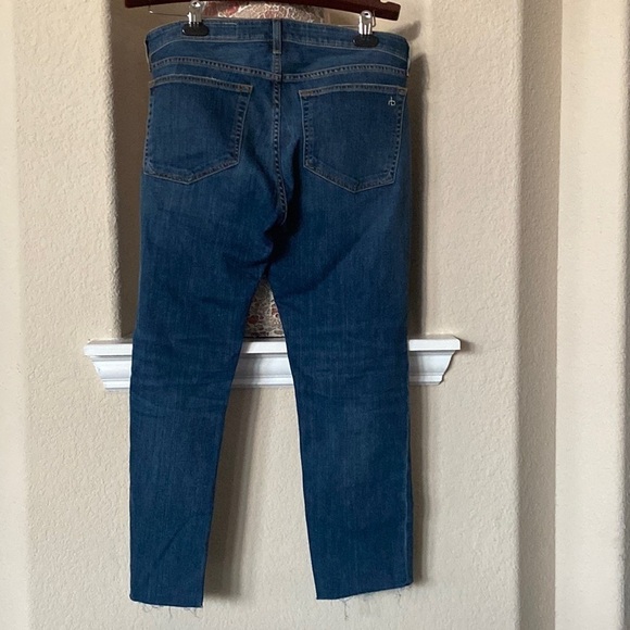 Rag & Bone Dre Low-Rise Slim Boyfriend Blue Jeans Size 29 - Picture 4 of 7